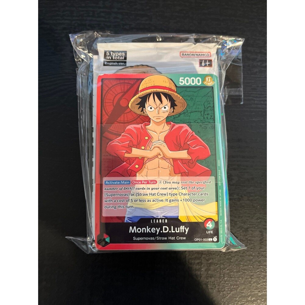 One Piece pre-errata alpha demo deck sealed